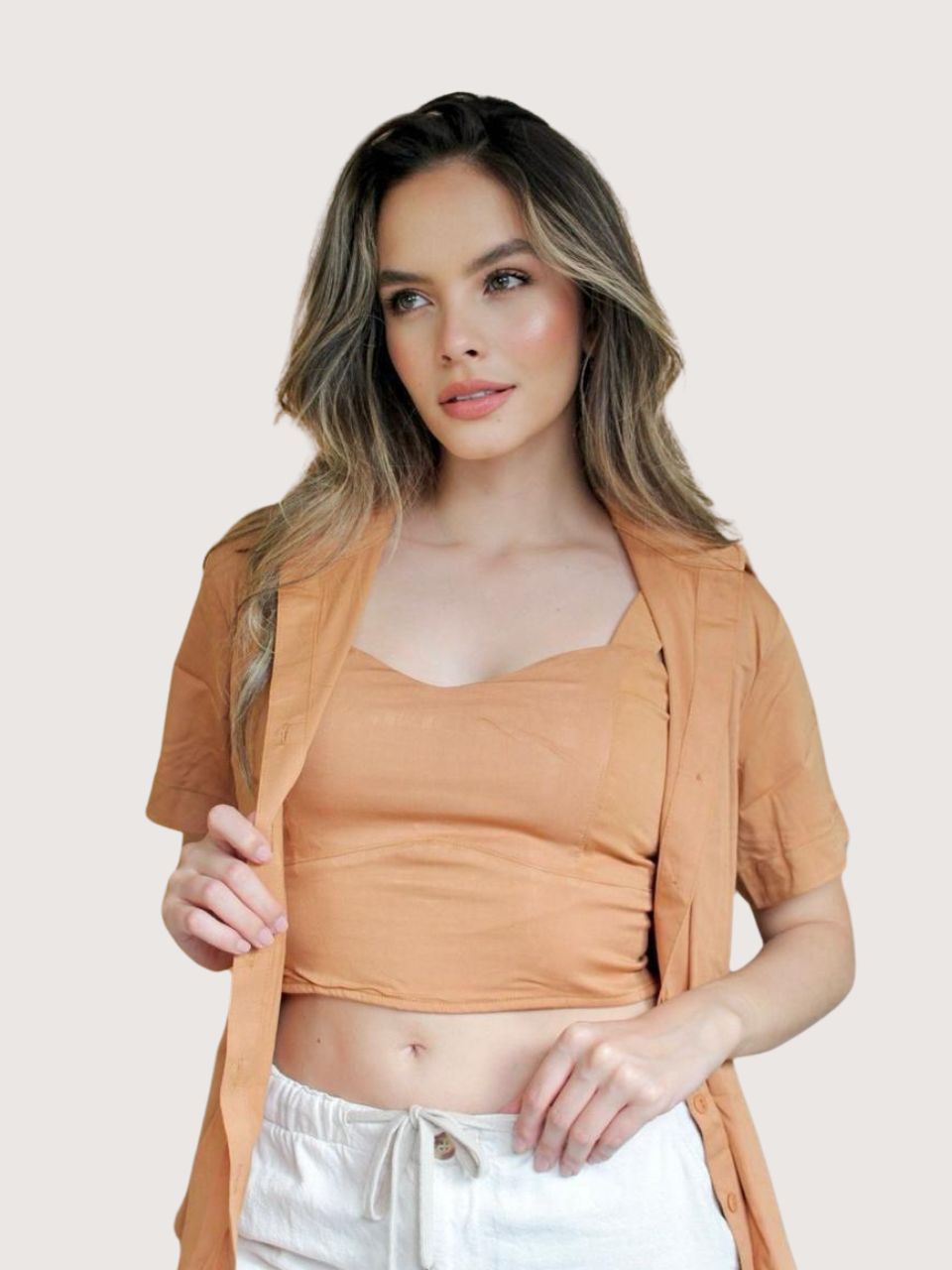 DUO CAMISA + CROP TOP