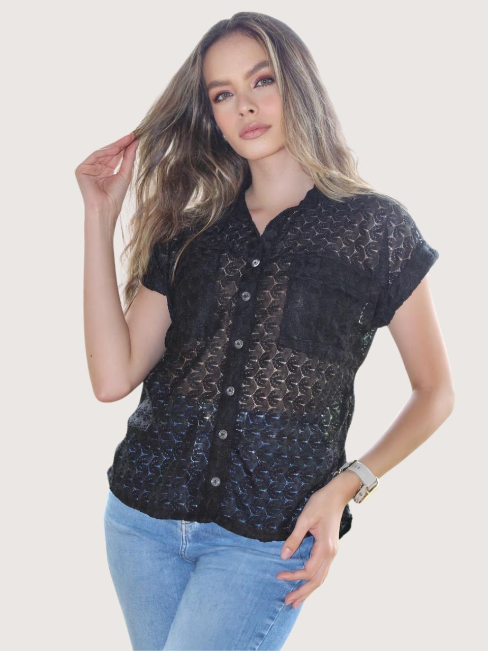 CAMISA ENCAJE 1274